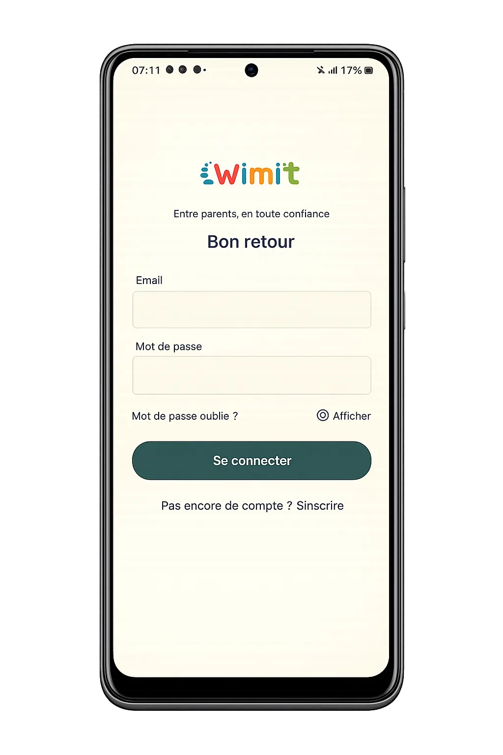Application WIMIT sur mobile