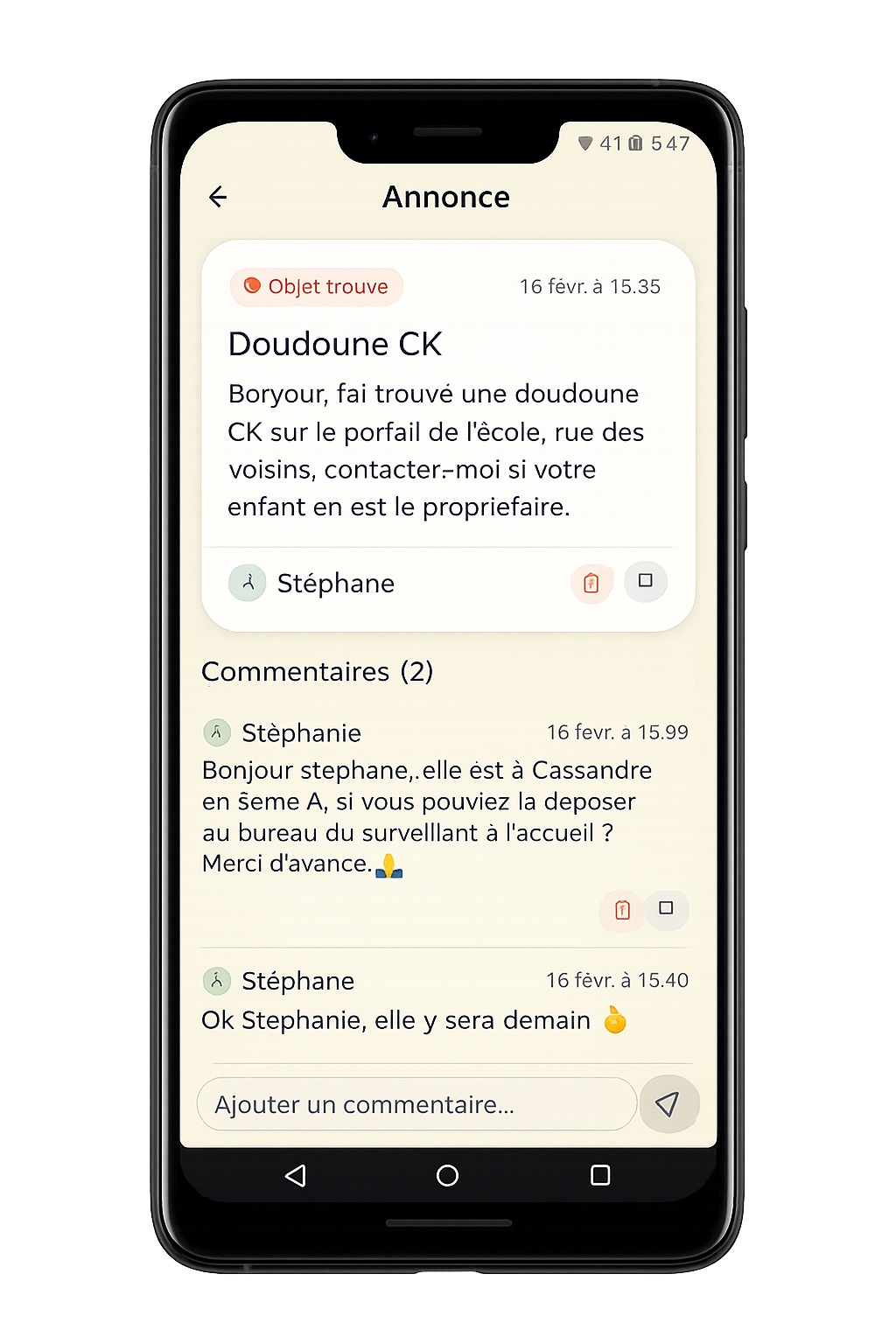 Détail annonce